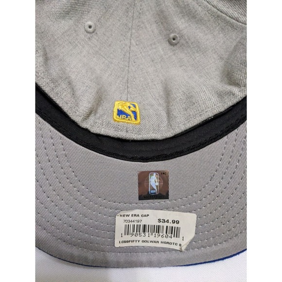 Golden State Warriors New Era Hat 59Fifty 8 Low Crown Gray Wool Blend Fitted New - Picture 4 of 5